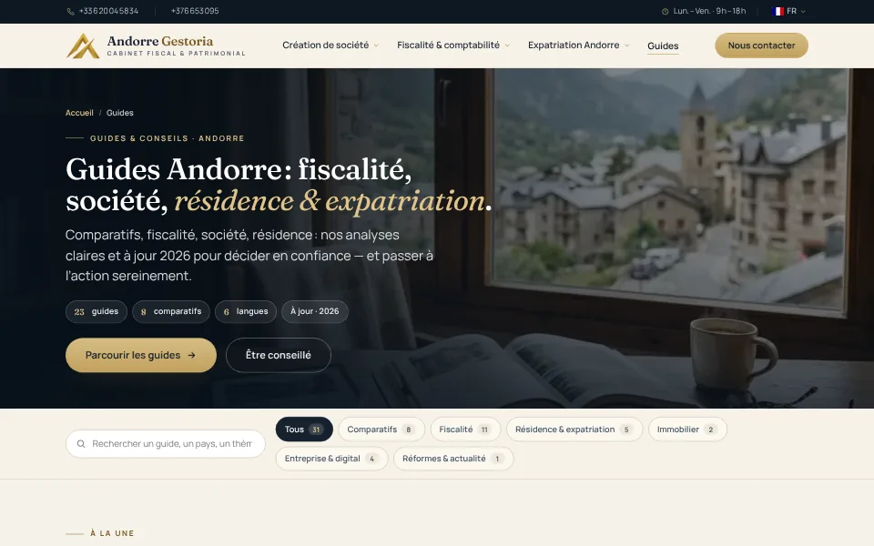 Andorre Gestoria : centre de guides